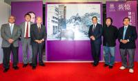 (From left) Prof. Samuel Sun, Prof. Joseph Sung, Mr. Tung Chee Wah, Prof. Liu Mingkang, Mr. Tang Hui, and Dr Tzu-leung Ho officiated at the opening ceremony.